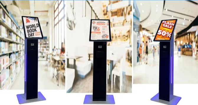 Netoptouch Customized Free Standing, Wall Mounted Touchscreen Self Service Food Order Kiosk