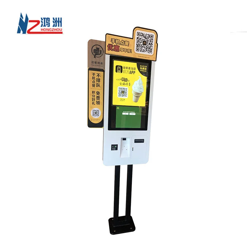 32 Inch Touch Screen Interactive Mcdonalds Fast Food Self Order Kiosk