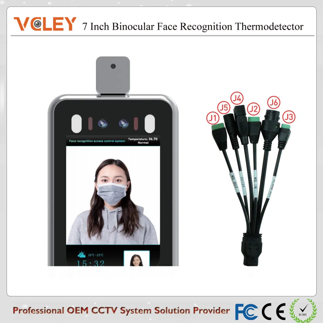 Security Thermal IP Camera System Face Recognition Thermometer Infrared Digital Thermostat