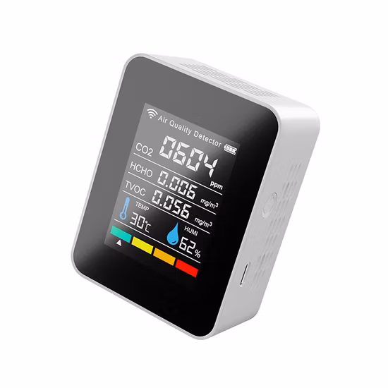 Портативный Wi-Fi монитор качества воздуха Ndir детектор CO2 5 в 1 Tvoc CO2 температура и влажность детектор углекислого газа